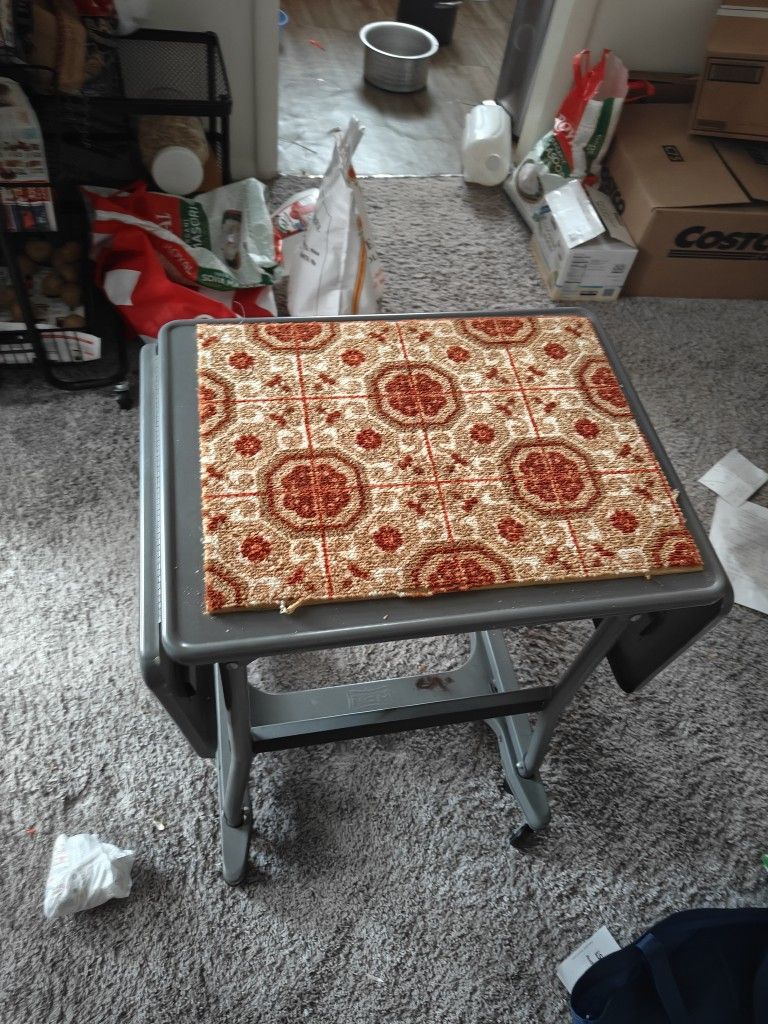 Vintage Metal Typewriter Table