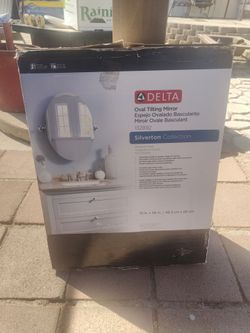Delta Silverton Oval Tilting Vanity Mirror - Chrome (19" x 26") - Open Box