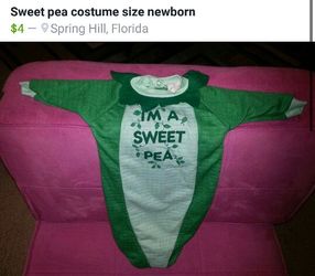 Costume sweet pea newborn