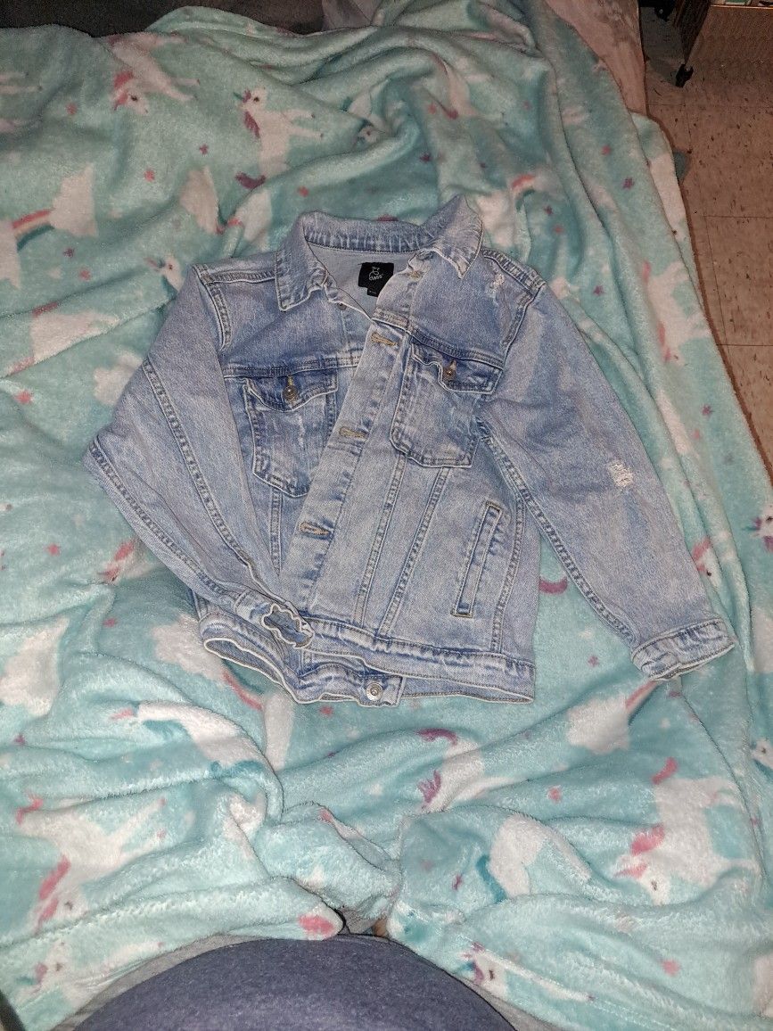 Girls Denim Jacket 7/8