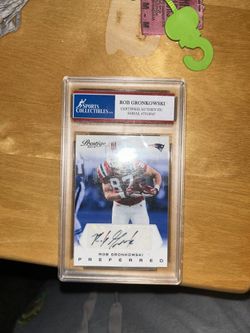 Rob Gronkowski 10/10 Signed Card