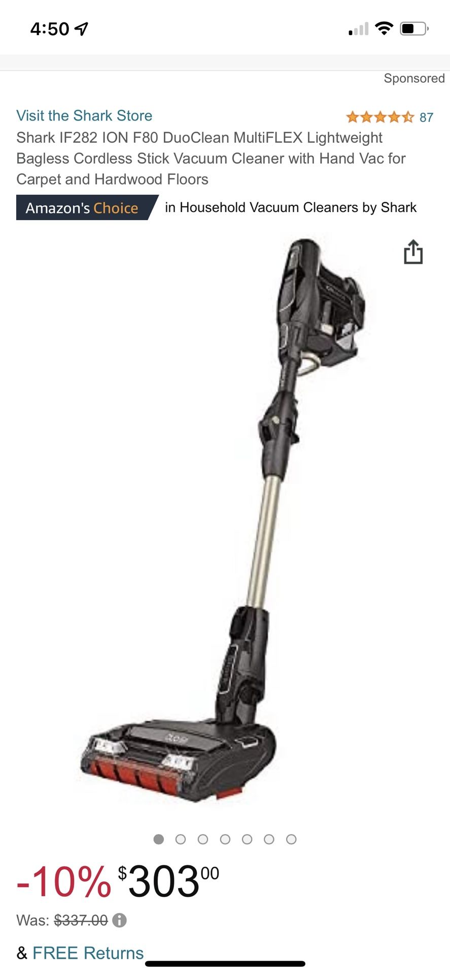 Used Shark Duo Clean Multi-Flex Cordless Vacuum
