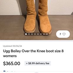 Ugg Bailey Over the Knee boot size 8 womens