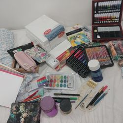 Cart With Art Supplies Bundle