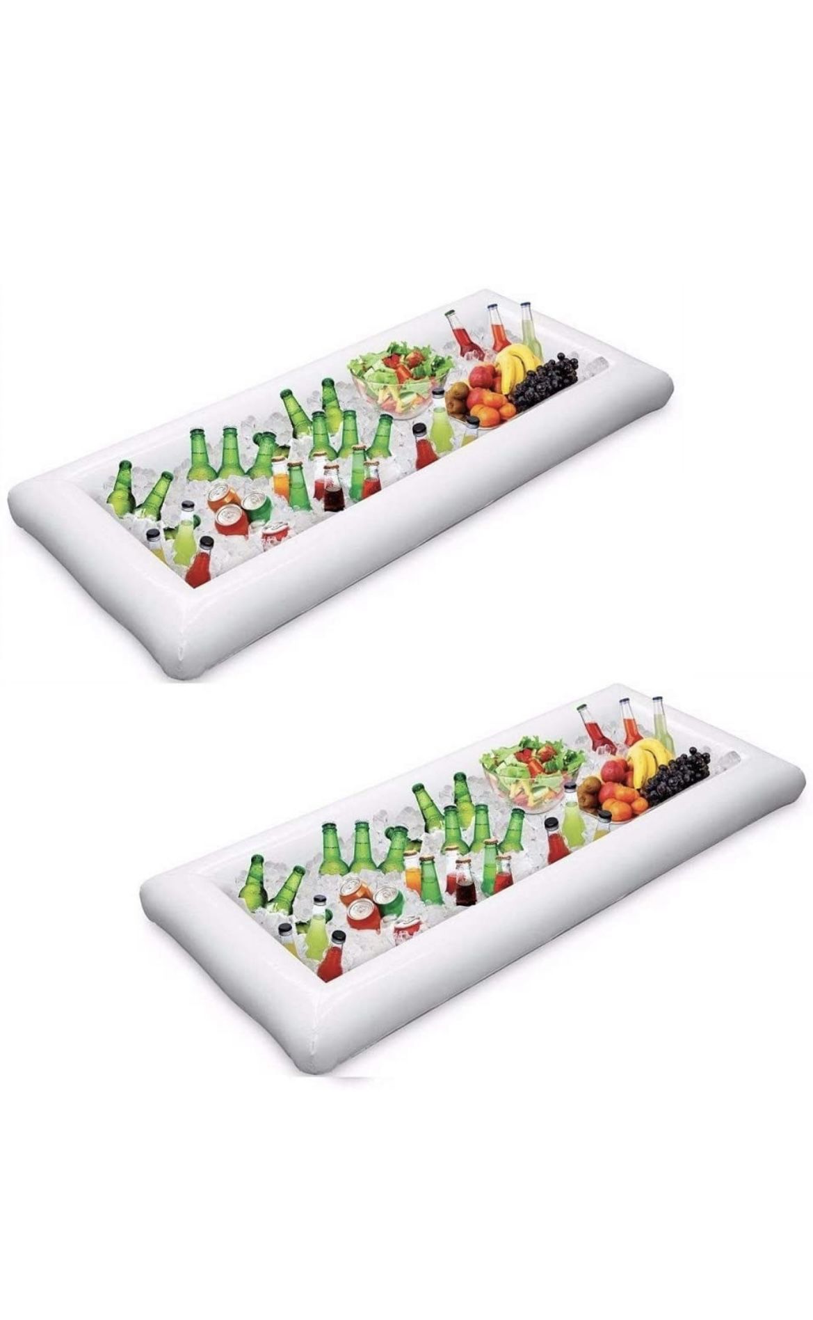 2 Packs Inflatable Pool Table Serving Bar -for Parties Indoor & Outdoor Use