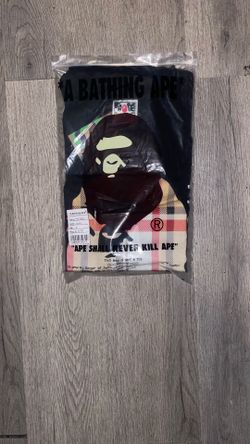 Black Burberry Bape shirt Size Small