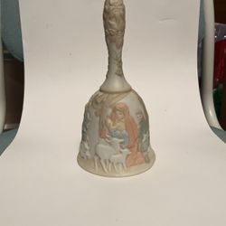 Vintage ‘82 Lefton Christmas Nativity Bell - O Come All Ye Faithful