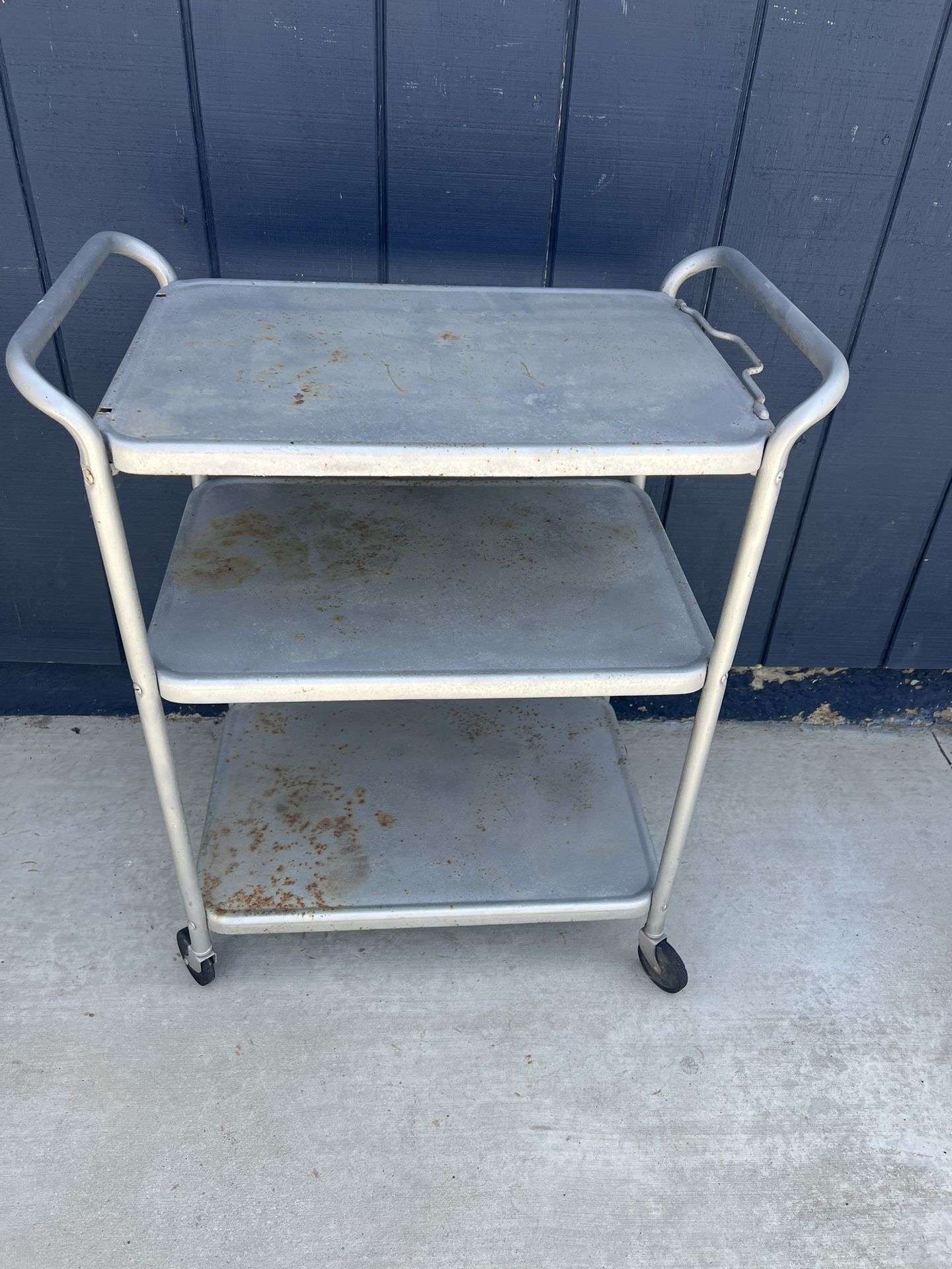 Metal Cart With shelves