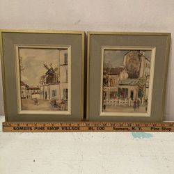 Vintage Maurice Utrillo Textured Prints 