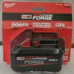 Milwaukee 18V Lithium-Ion REDLITHIUM FORGE XC 8.0 Ah Battery Pack Brand New 