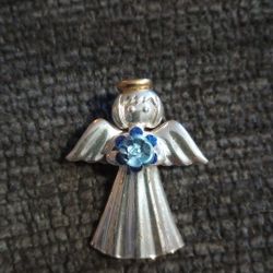 Vintage Holiday Angel Pin