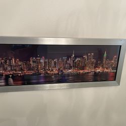 New York skyline picture With frame 