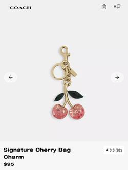 Coach cherry charm
