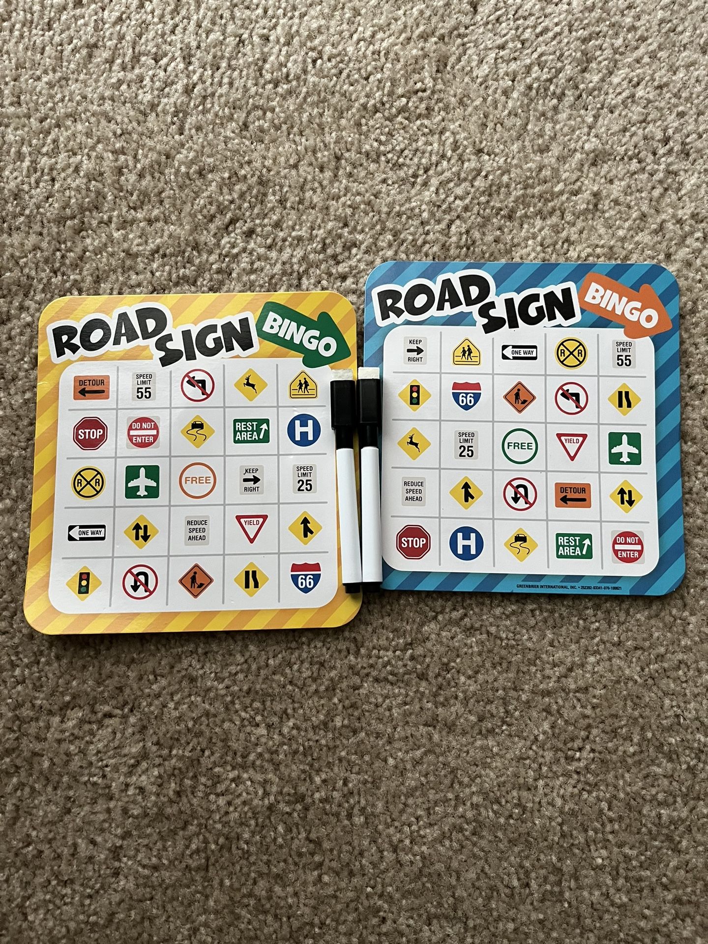 Road Sign Bingo