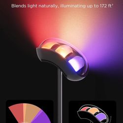 Smart RGBIC Torchiere Floor Lamp with Matter, Alexa Compatible, Wi-Fi, App control