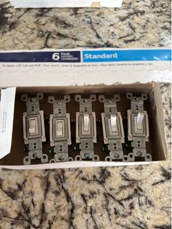 5  standard Leviton 3 way switch