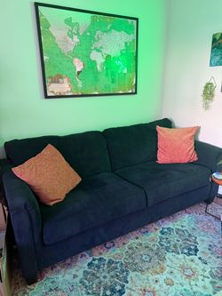 Blue Couch - Fits 3 Comfortably