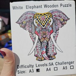 Wooden Elephant puzzle