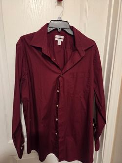 Men's Shirt Croft & Barrow Classic Fit Size Large  16-16.5 33/34