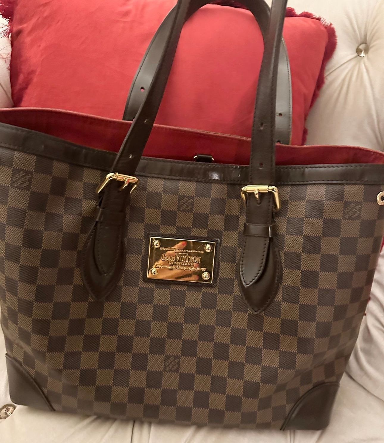 Louis Vuitton Hampstead Handbag Damier