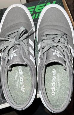 Adidas Originals Grey Canvas Low-Top Sneakers