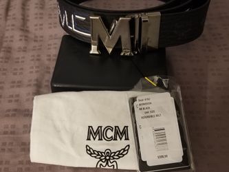 Mens mcm belt sale cheap