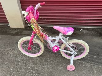 Disney Huffy Arial Design 16” Bicycle With Training Wheels