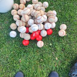 65 Baseballs, 110 Softballs.  Gloves