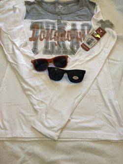 New UT Shirt-Small/Md-and Sunglasses 