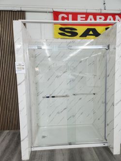 Shower Base  & Glass Door.