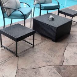 5 PC Outdoor Furniture Set Conversation More Chairs Available Balcony Pool Spa Patio Porch Lawn Yard Dock Deck Umbrella 