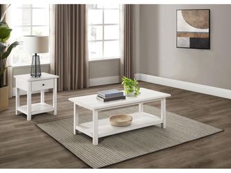 Payne White 2-piece Coffee and 1-drawer End Table Set