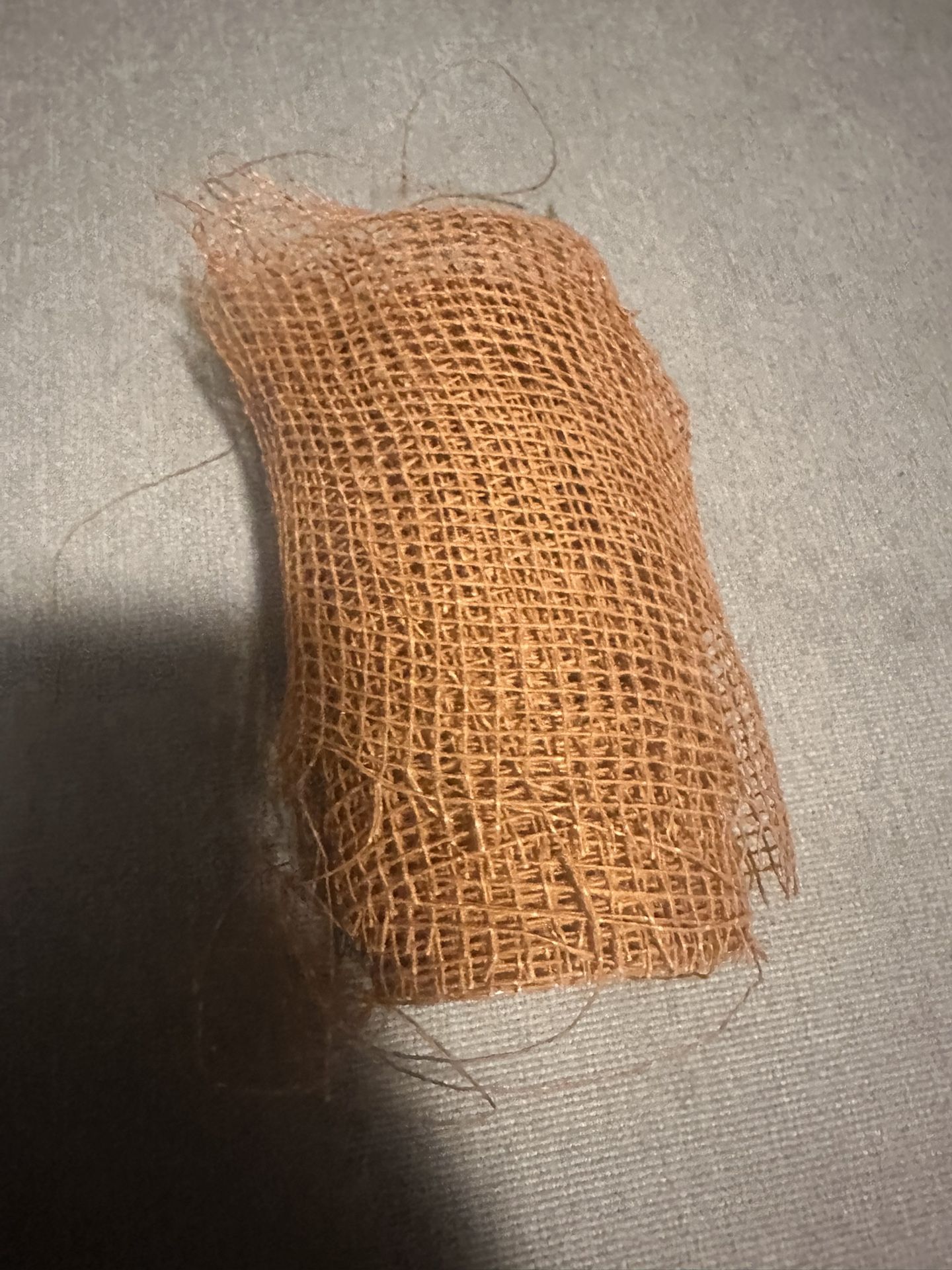 Burlap Orange Ribbon