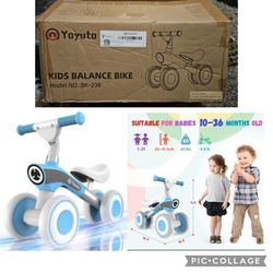 Baby Balance Bike for 12-36 Months 4 Silence Wheels