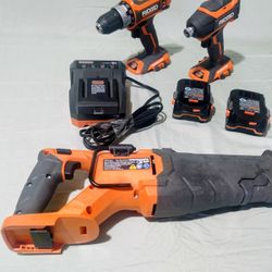 Ridgid 18v Power Drill / Driver Set ….$170