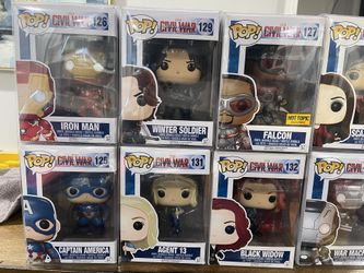 Captain America Civil War Funko Pop Bundle 13 Pops + 2 Keychains
