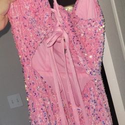 Punk Mermaid Formal Dress With Split Backless Sequin