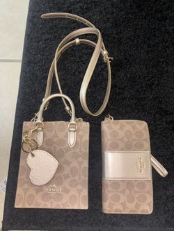 Coach Purse And Wallet  Set