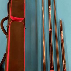 Cue Case, Cuetec Breach Break Cue, Cuetec Propel Jump Cue 