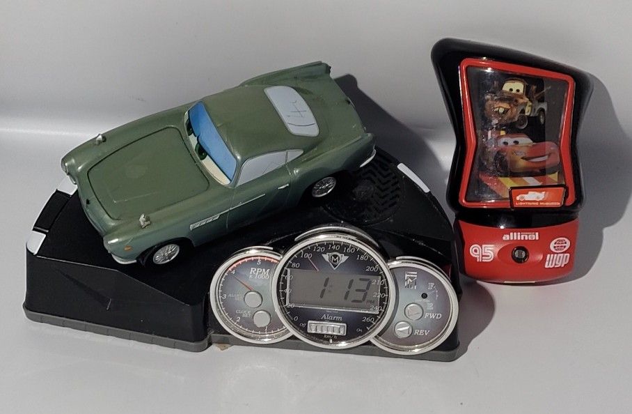 Pixar Cars Clock And Night Light