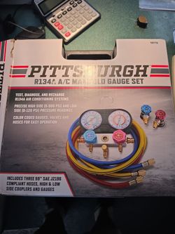Pittsburgh A/C Manifold Gauge Set