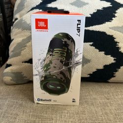 JBL FLIP 7: New Still Sealed Original Brand NEW CAMO