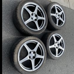 4 X 205/40r17 4x3.94 4x100 Stock Mazdaspeed Mx-5 Miata NB Xa Xb Ia Echo Corolla Wheels Rims Good 90% Treads Tires!!!!!!!!