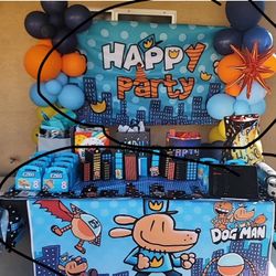 Dogman Bday Backdrop 