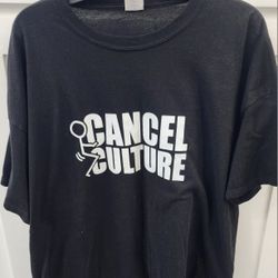 3XL Mens F$%# Cancel Culture Black tshirt - as seen in viral streamer goose2659 videos.  This was actually his shirt 

Pick up 77095 near Telge/West