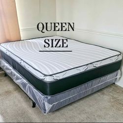 Brand New Queen Size Pillow Top Mattress And Box Spring- Finance Available 
