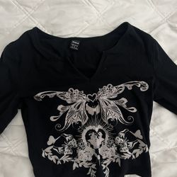 black Long Sleeve Top 
