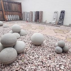 Balls Spheres Atlas Stones Orbs Garden Art Parking Bumps Statuary 