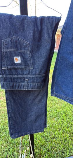 Carhartt FR Dark Wash Denim Carpenter Jeans