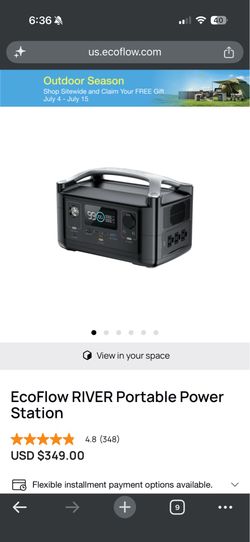 EF ECOFLOW RIVER 288Wh Portable power station